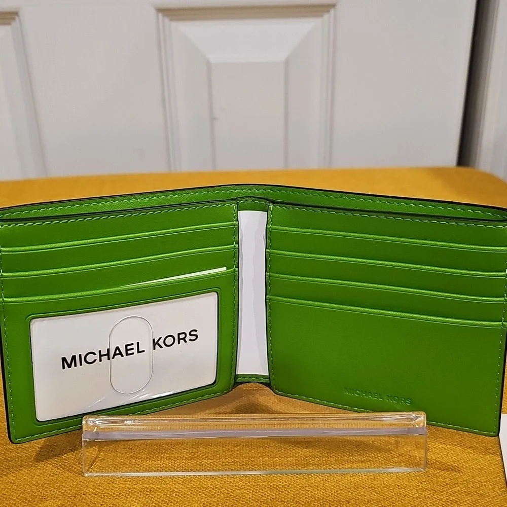 Michael Kors Men's Cooper Billfold In Jungle Green NWT